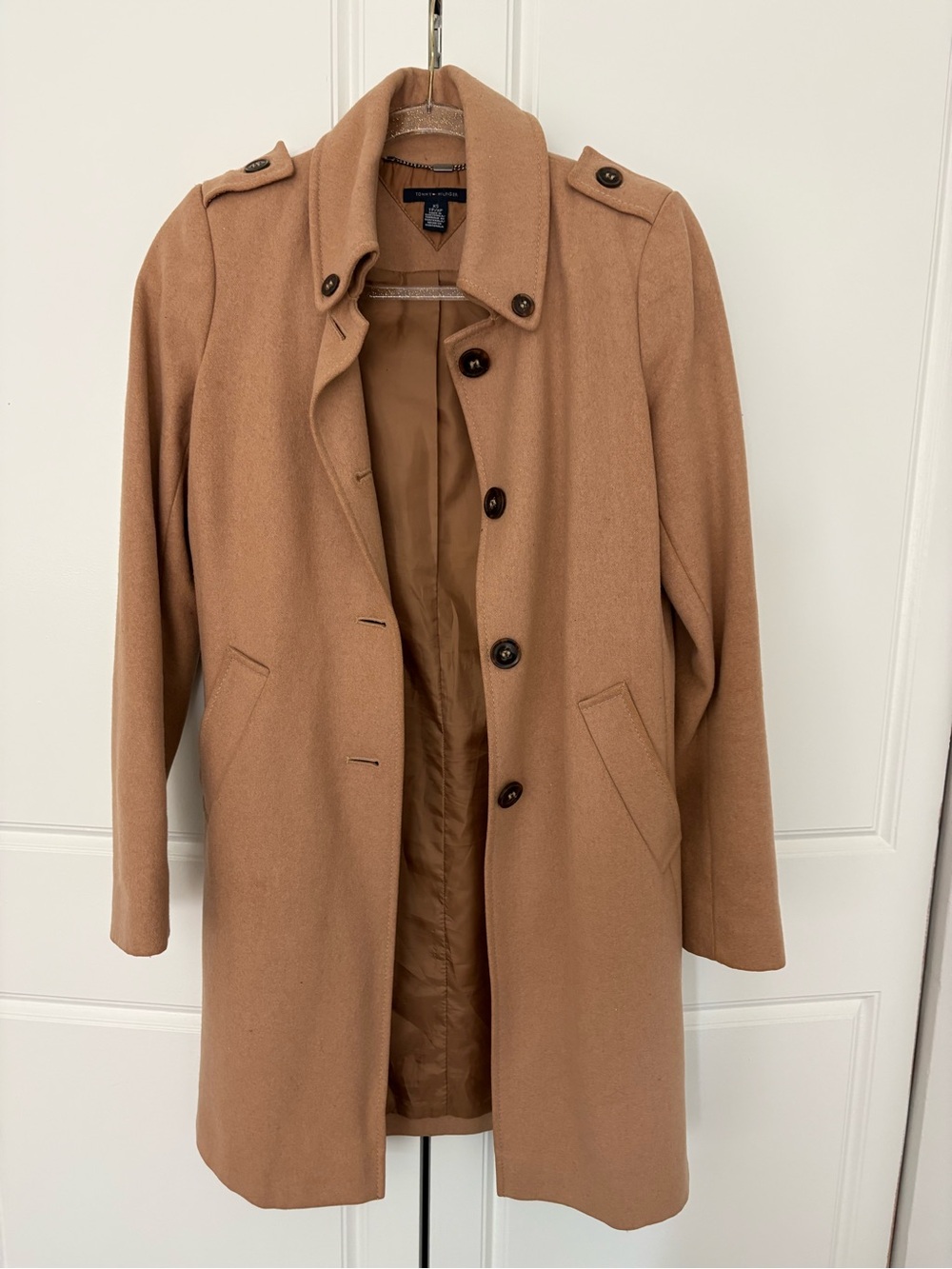 Tommy Hilfiger Wool-blend Camel Coat